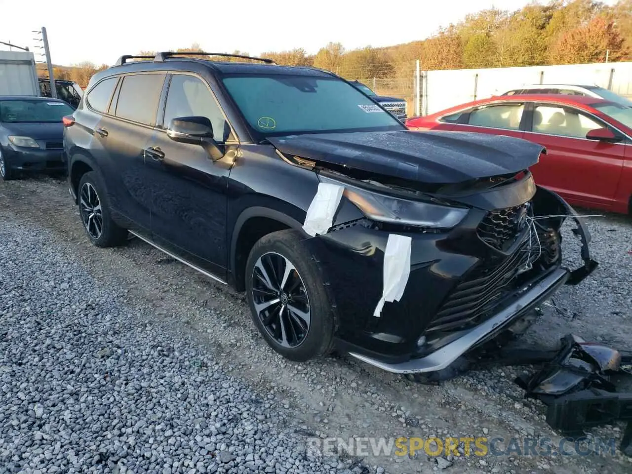 1 Photograph of a damaged car 5TDJZRBH5MS078200 TOYOTA HIGHLANDER 2021