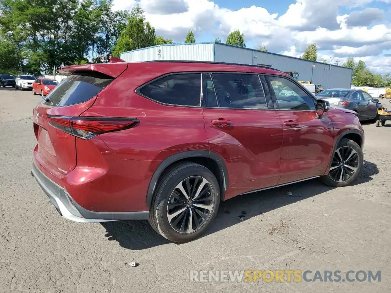 3 Фотография поврежденного автомобиля 5TDJZRBH5MS142879 TOYOTA HIGHLANDER 2021