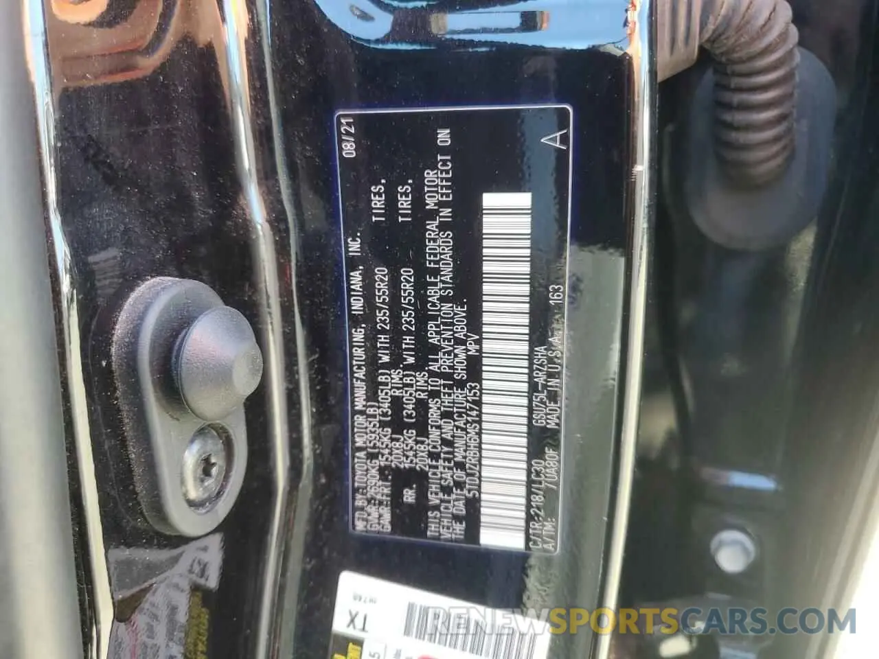 14 Photograph of a damaged car 5TDJZRBH6MS147153 TOYOTA HIGHLANDER 2021