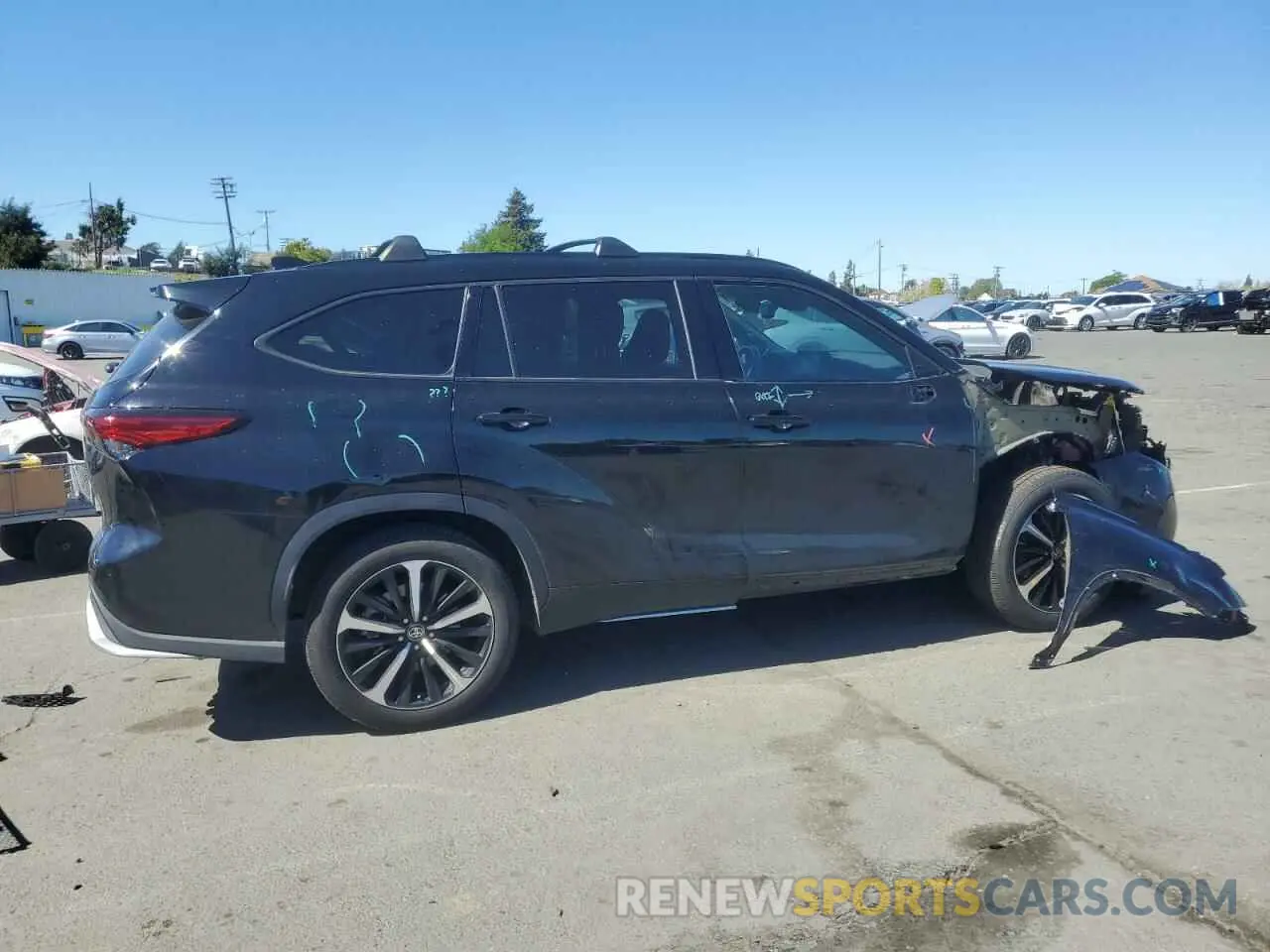 3 Photograph of a damaged car 5TDJZRBH6MS147153 TOYOTA HIGHLANDER 2021