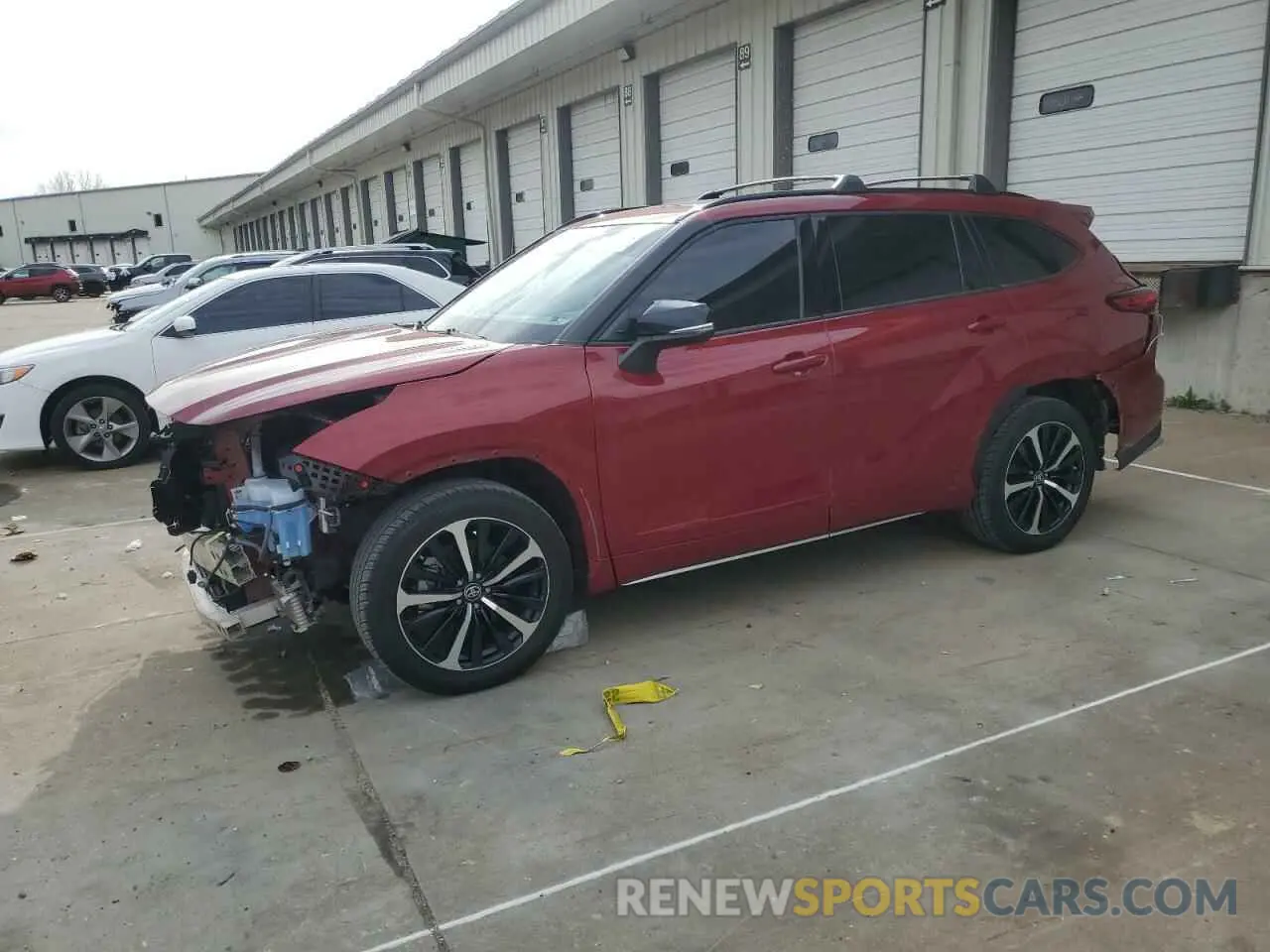 1 Photograph of a damaged car 5TDJZRBH8MS146280 TOYOTA HIGHLANDER 2021