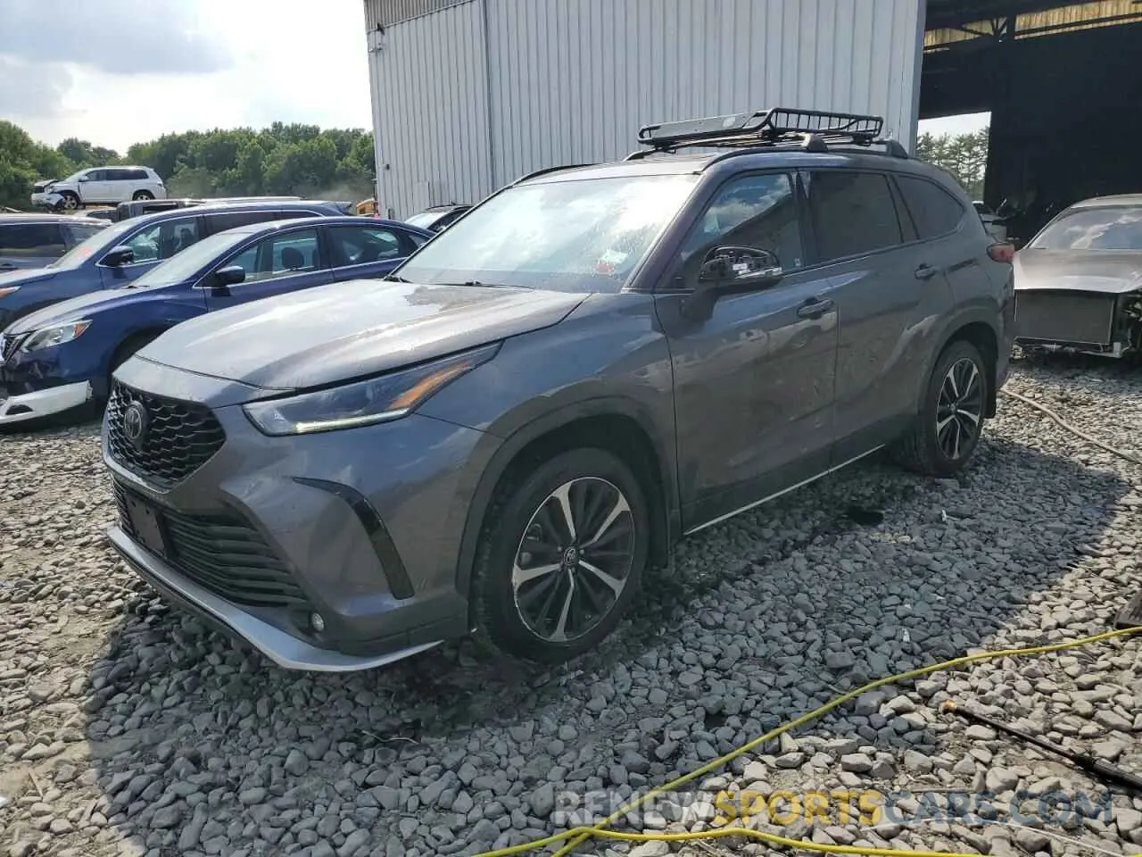 1 Photograph of a damaged car 5TDJZRBH9MS137068 TOYOTA HIGHLANDER 2021