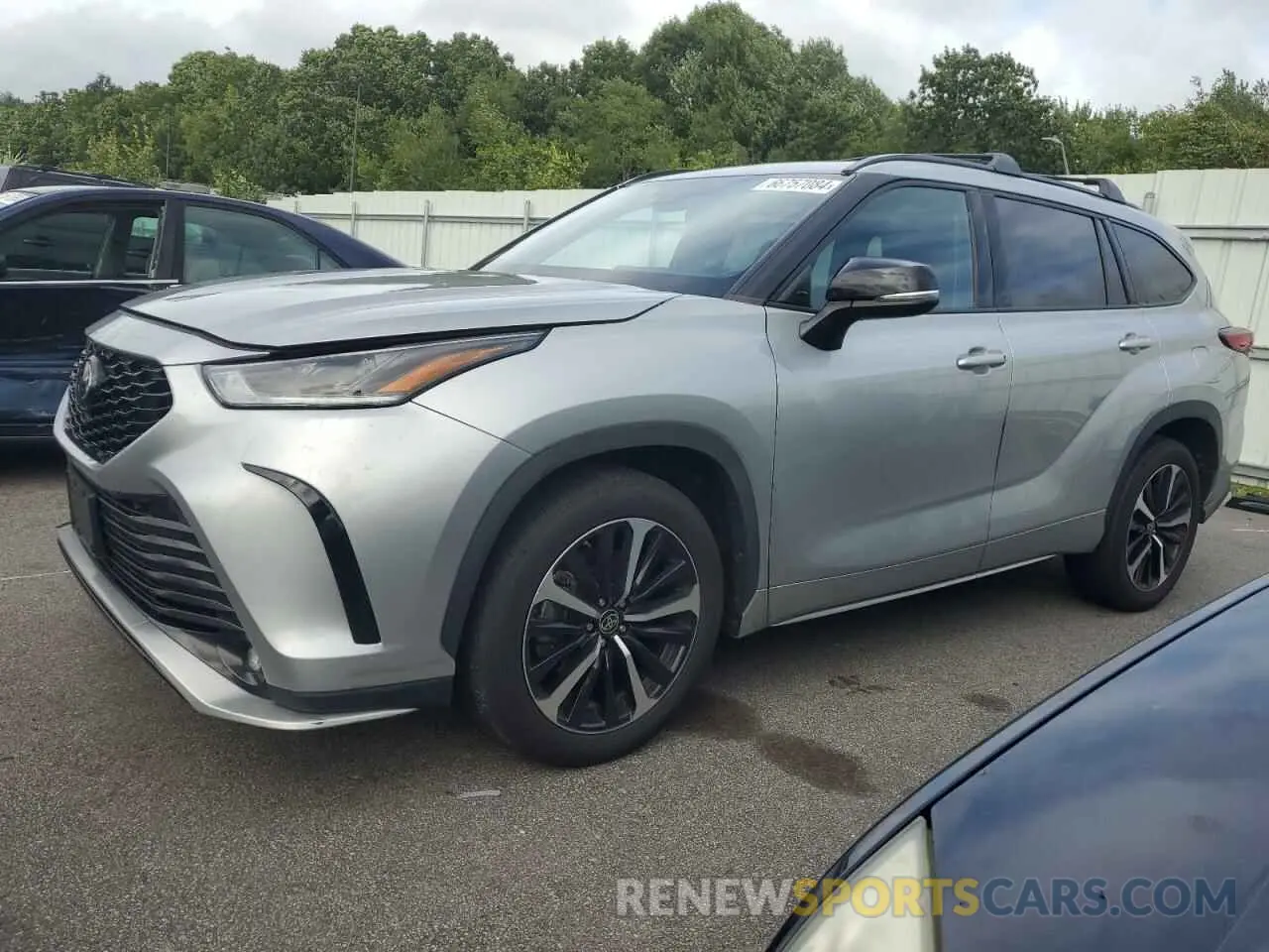 1 Photograph of a damaged car 5TDJZRBHXMS075065 TOYOTA HIGHLANDER 2021