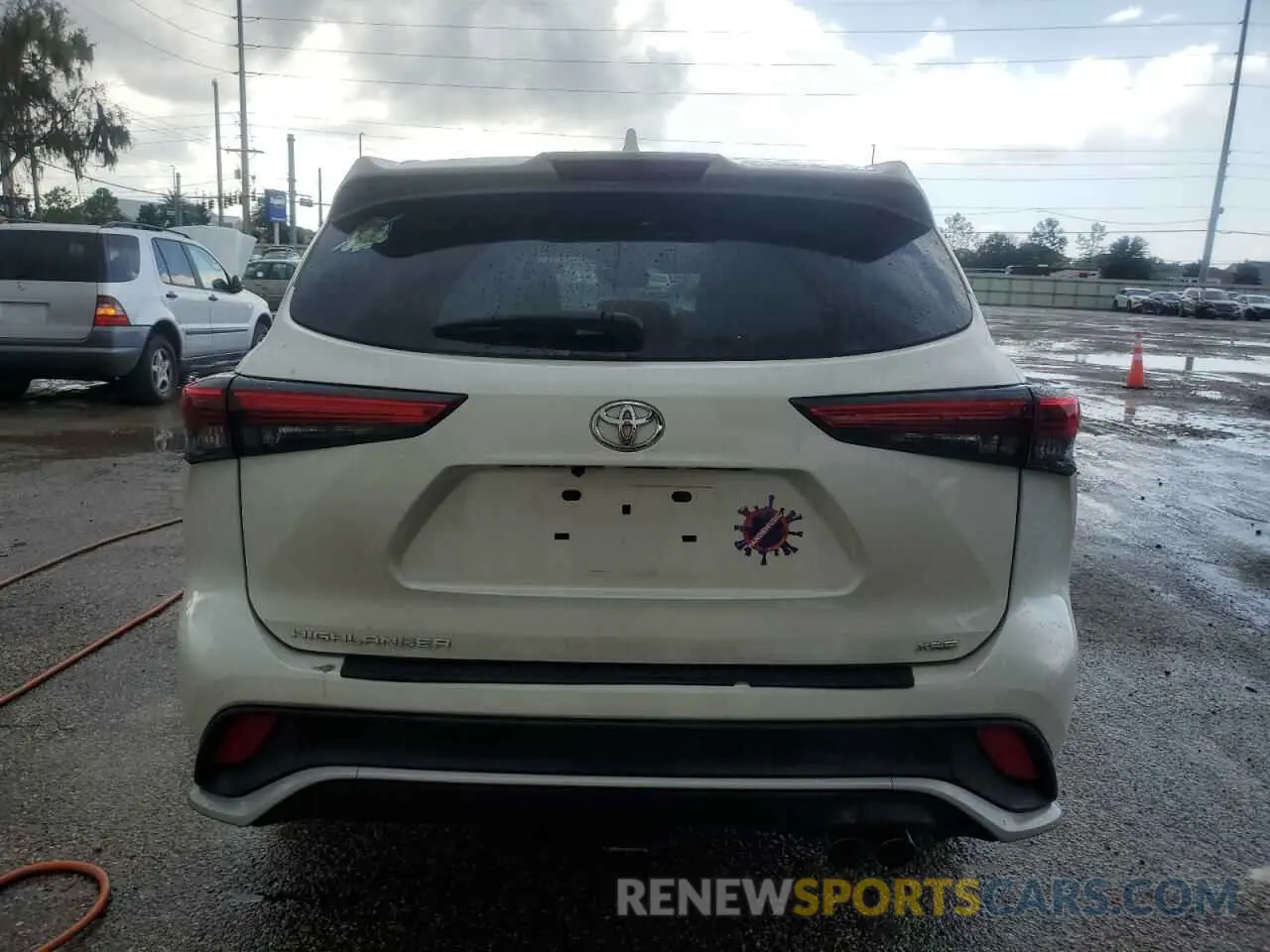6 Photograph of a damaged car 5TDLZRAH3MS055332 TOYOTA HIGHLANDER 2021