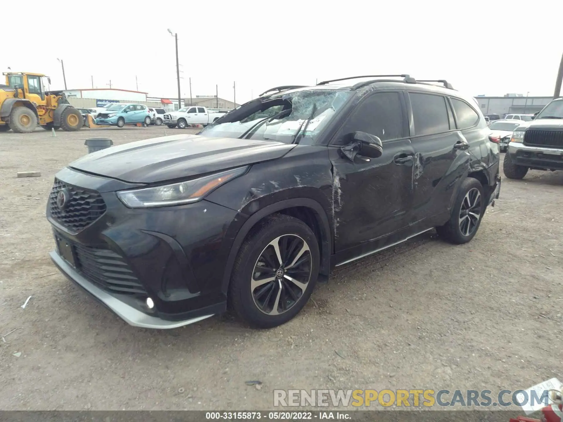 2 Photograph of a damaged car 5TDLZRAH3MS067061 TOYOTA HIGHLANDER 2021