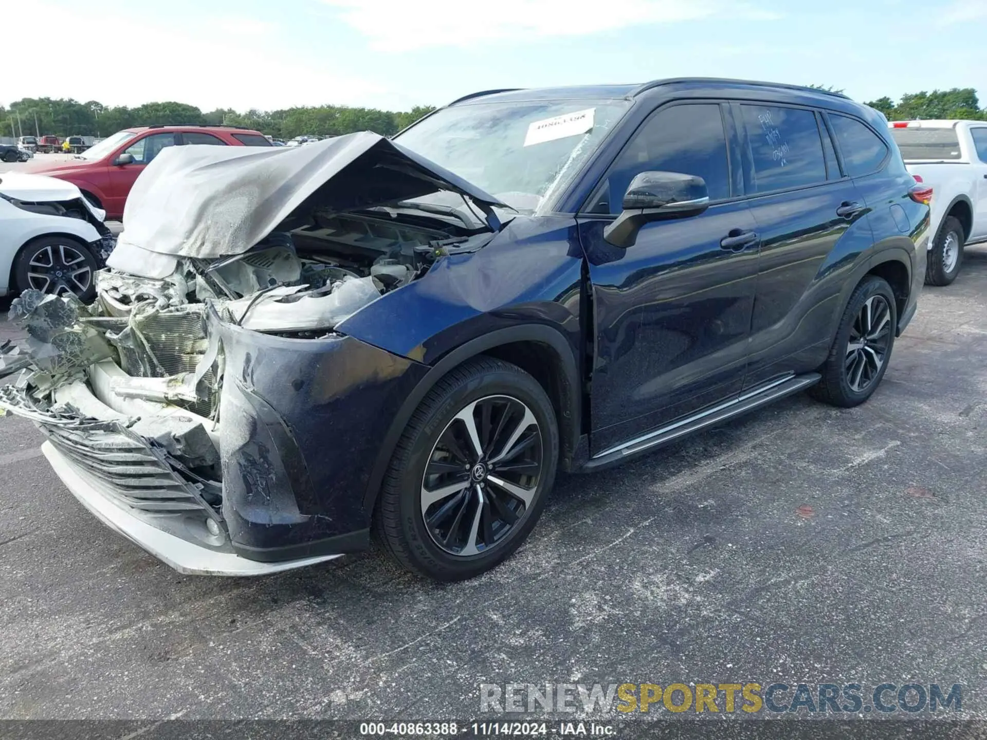 2 Фотография поврежденного автомобиля 5TDLZRAHXMS036101 TOYOTA HIGHLANDER 2021