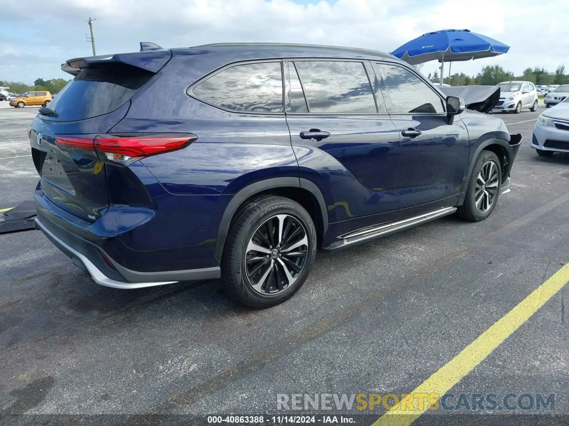 4 Фотография поврежденного автомобиля 5TDLZRAHXMS036101 TOYOTA HIGHLANDER 2021