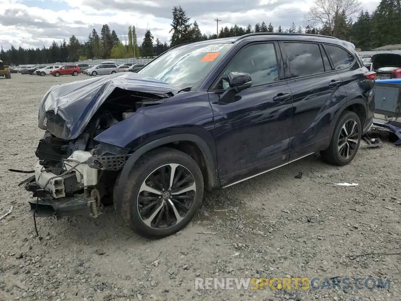 1 Фотография поврежденного автомобиля 5TDLZRBH4MS113995 TOYOTA HIGHLANDER 2021