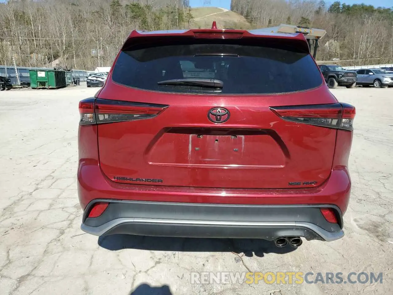 6 Photograph of a damaged car 5TDLZRBH6MS076478 TOYOTA HIGHLANDER 2021