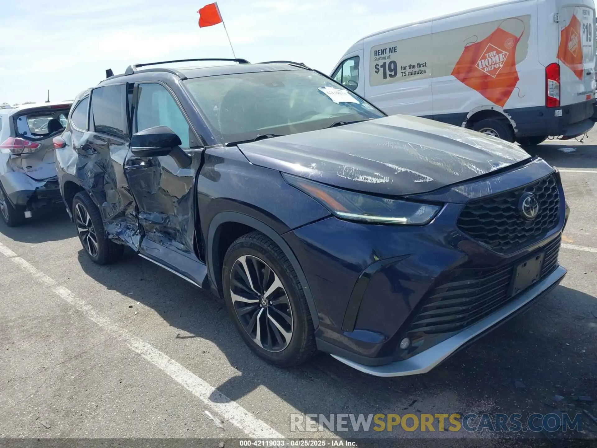 1 Фотография поврежденного автомобиля 5TDLZRBH6MS076951 TOYOTA HIGHLANDER 2021