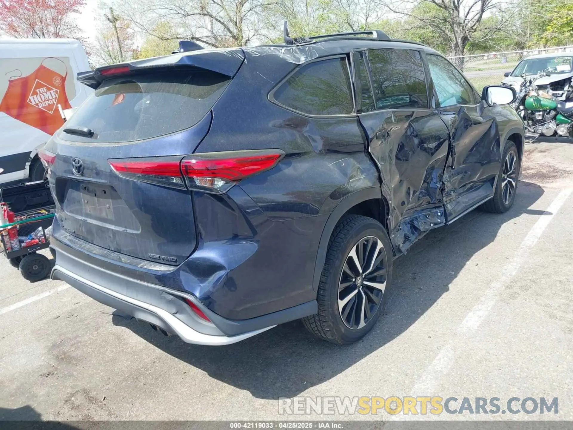 4 Фотография поврежденного автомобиля 5TDLZRBH6MS076951 TOYOTA HIGHLANDER 2021