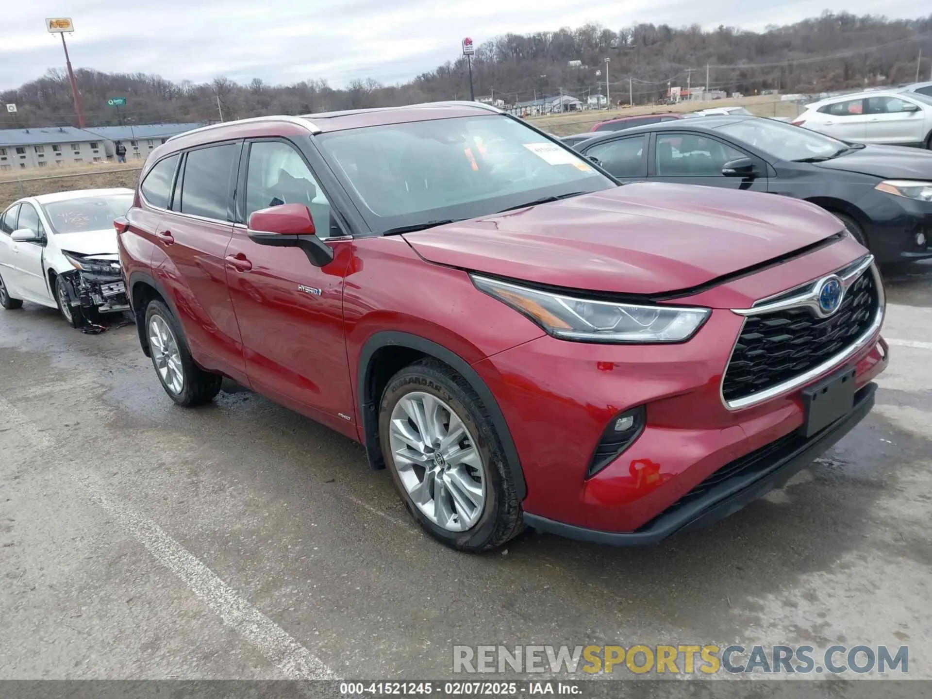 1 Photograph of a damaged car 5TDXBRCH1MS022512 TOYOTA HIGHLANDER 2021