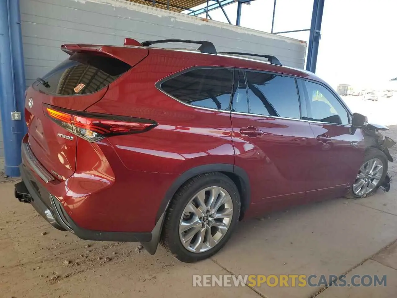 3 Photograph of a damaged car 5TDXBRCH1MS068647 TOYOTA HIGHLANDER 2021