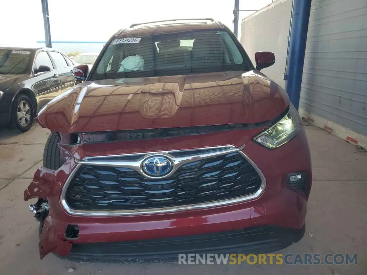 5 Photograph of a damaged car 5TDXBRCH1MS068647 TOYOTA HIGHLANDER 2021
