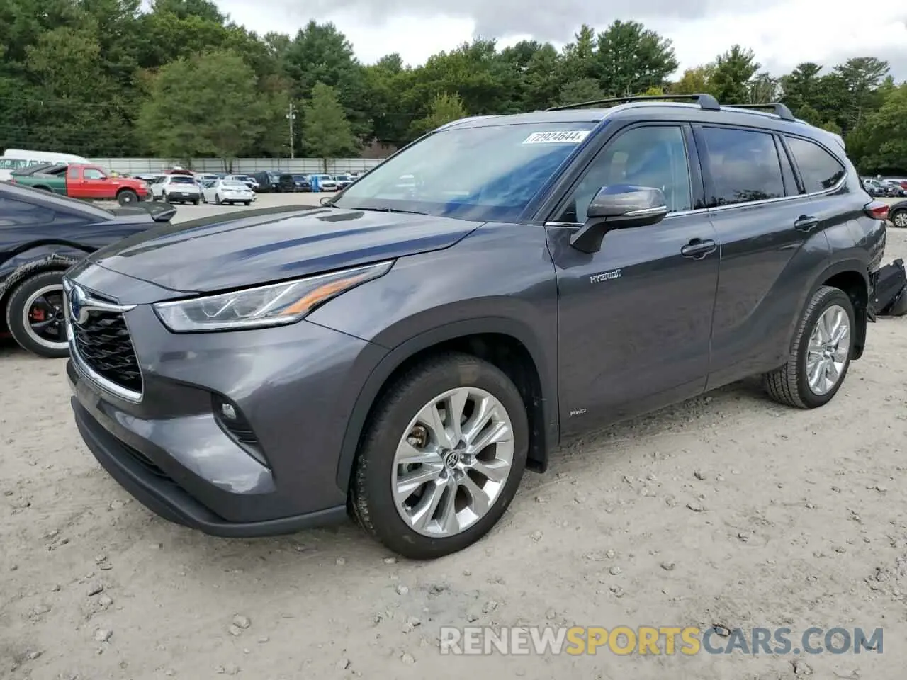 1 Фотография поврежденного автомобиля 5TDXBRCH3MS536961 TOYOTA HIGHLANDER 2021