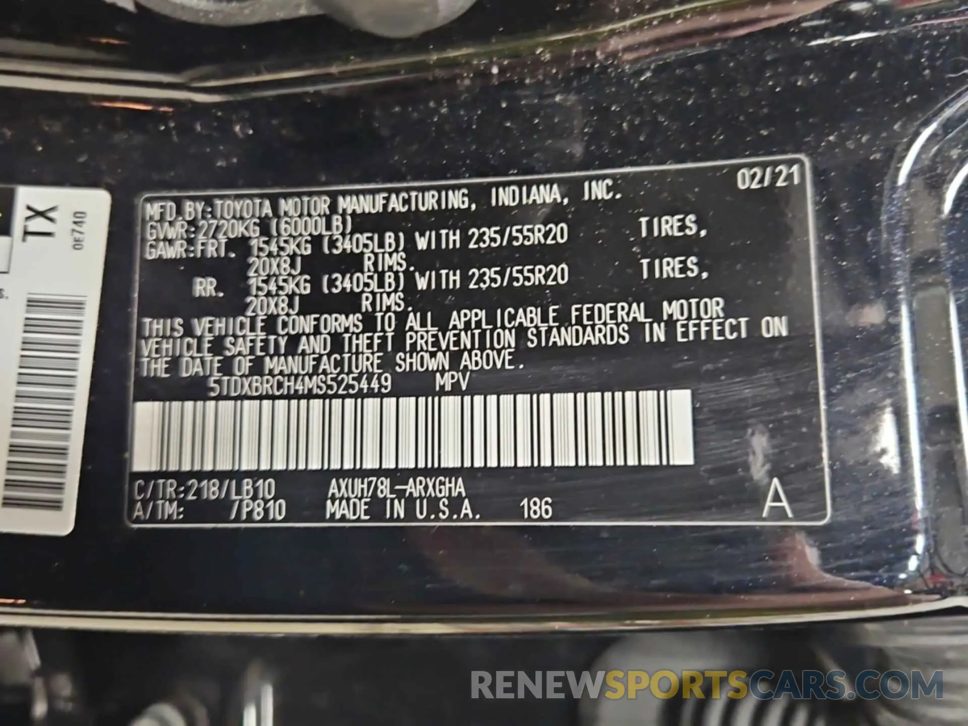 15 Фотография поврежденного автомобиля 5TDXBRCH4MS525449 TOYOTA HIGHLANDER 2021