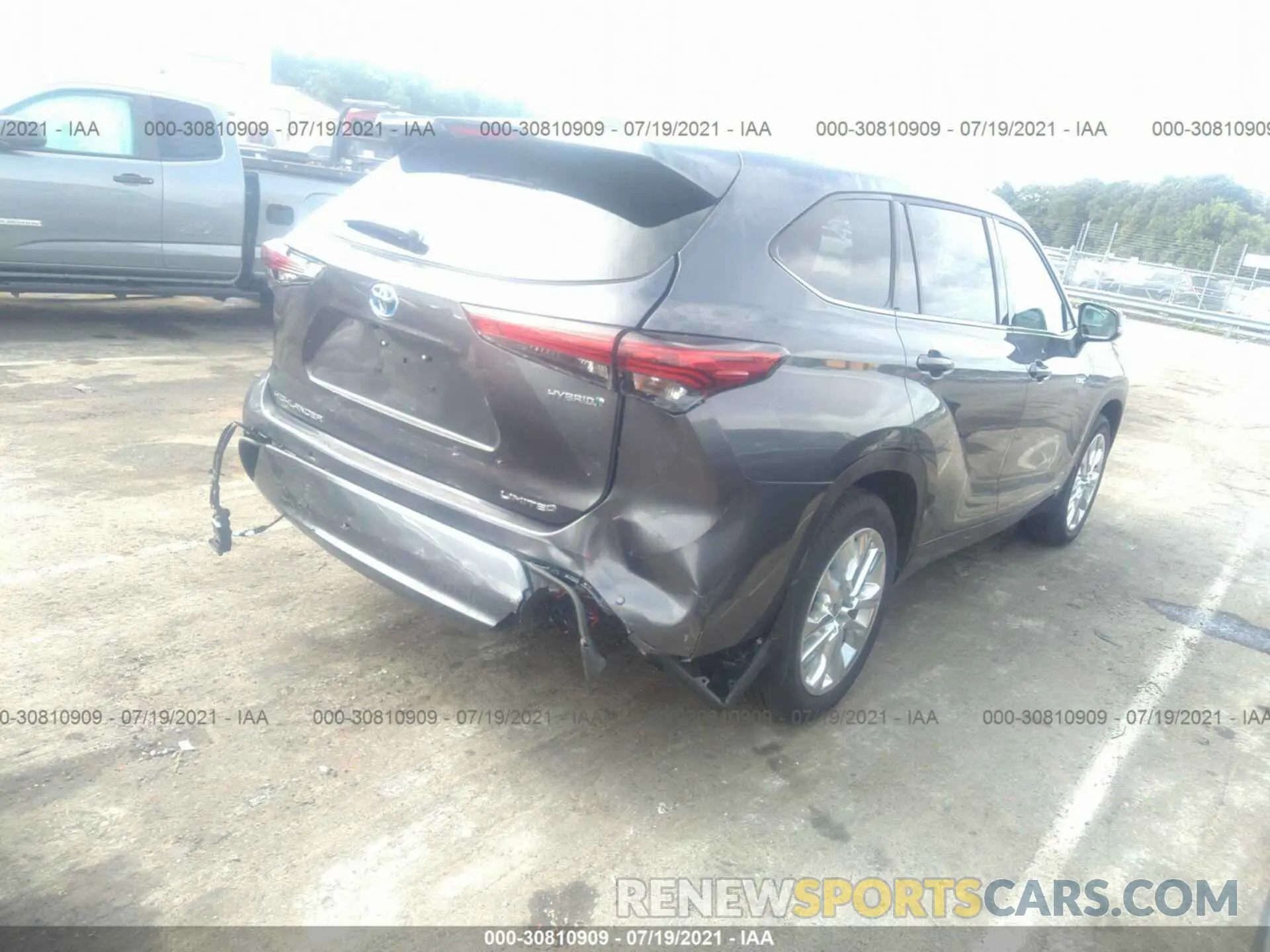 4 Фотография поврежденного автомобиля 5TDXBRCH4MS525483 TOYOTA HIGHLANDER 2021