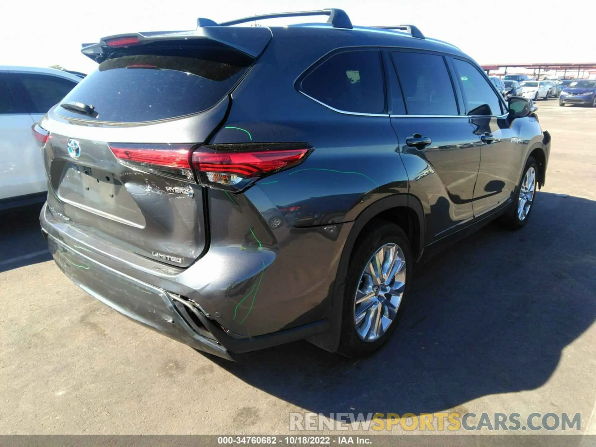 4 Фотография поврежденного автомобиля 5TDXBRCH5MS531826 TOYOTA HIGHLANDER 2021