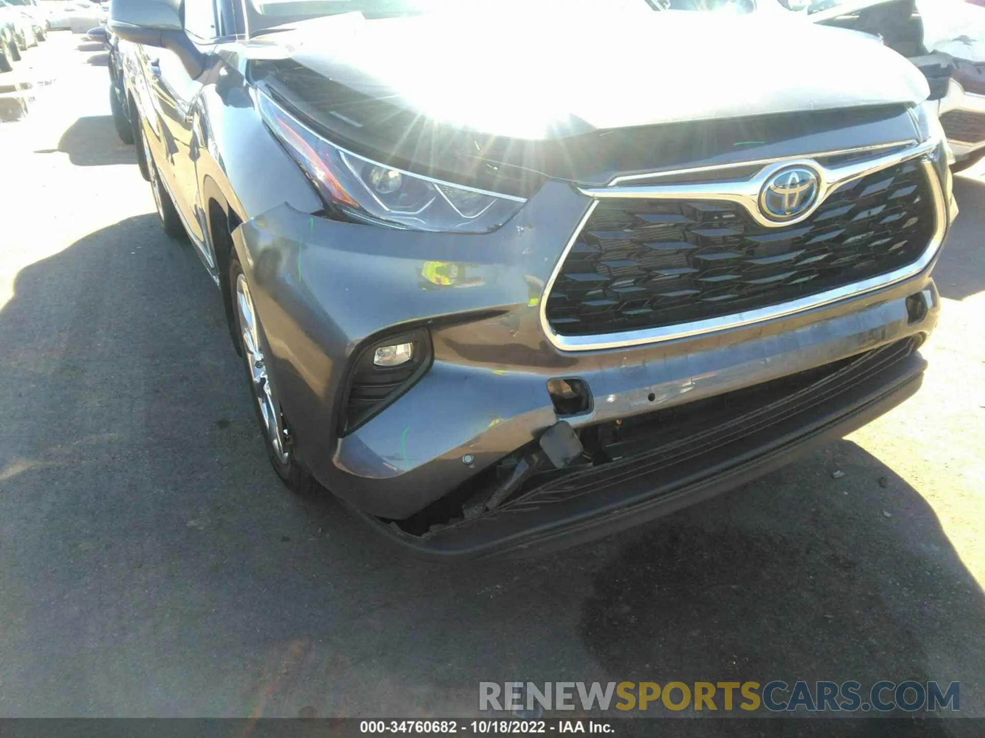 6 Фотография поврежденного автомобиля 5TDXBRCH5MS531826 TOYOTA HIGHLANDER 2021