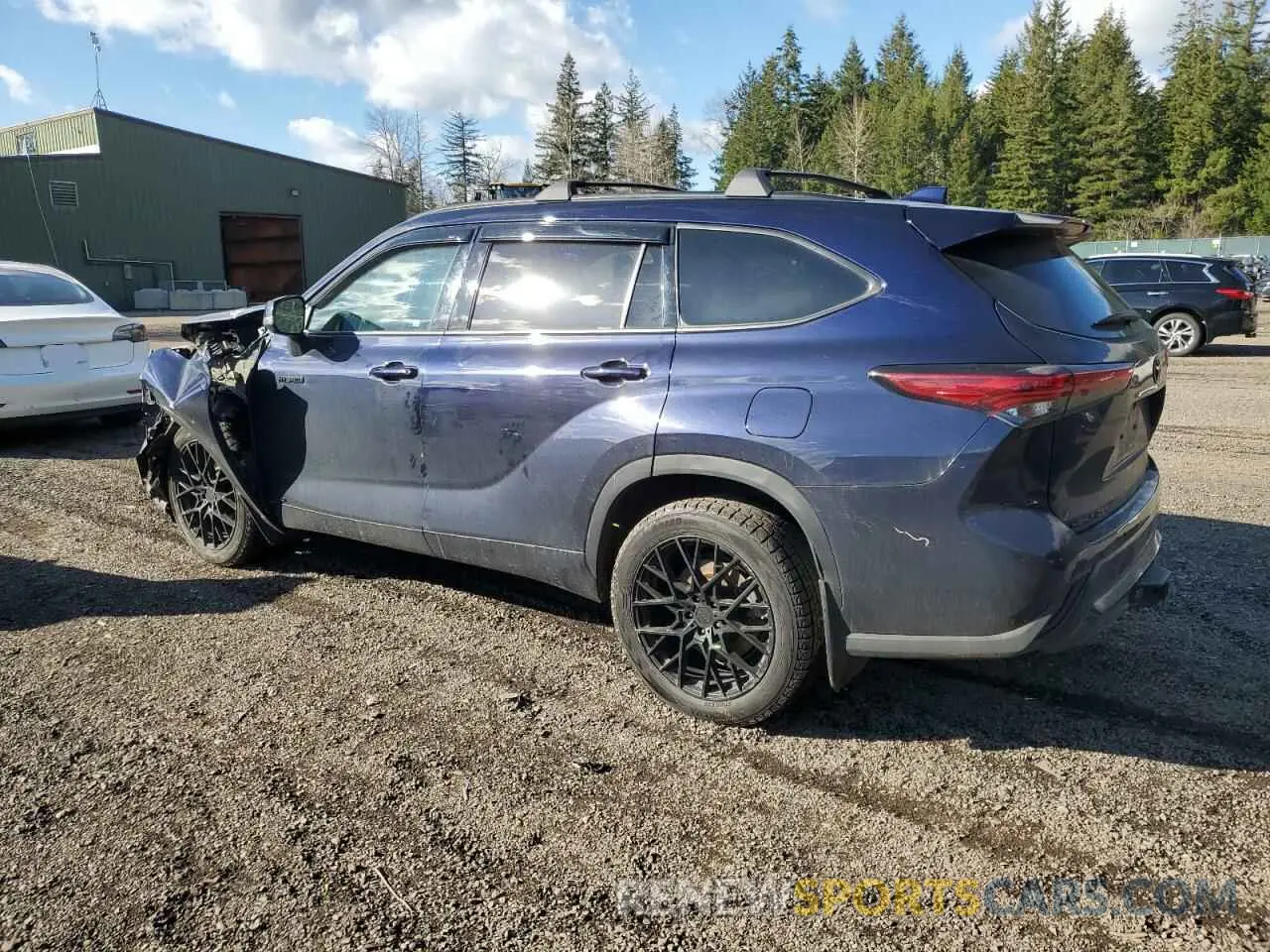 2 Фотография поврежденного автомобиля 5TDXBRCH7MS048435 TOYOTA HIGHLANDER 2021