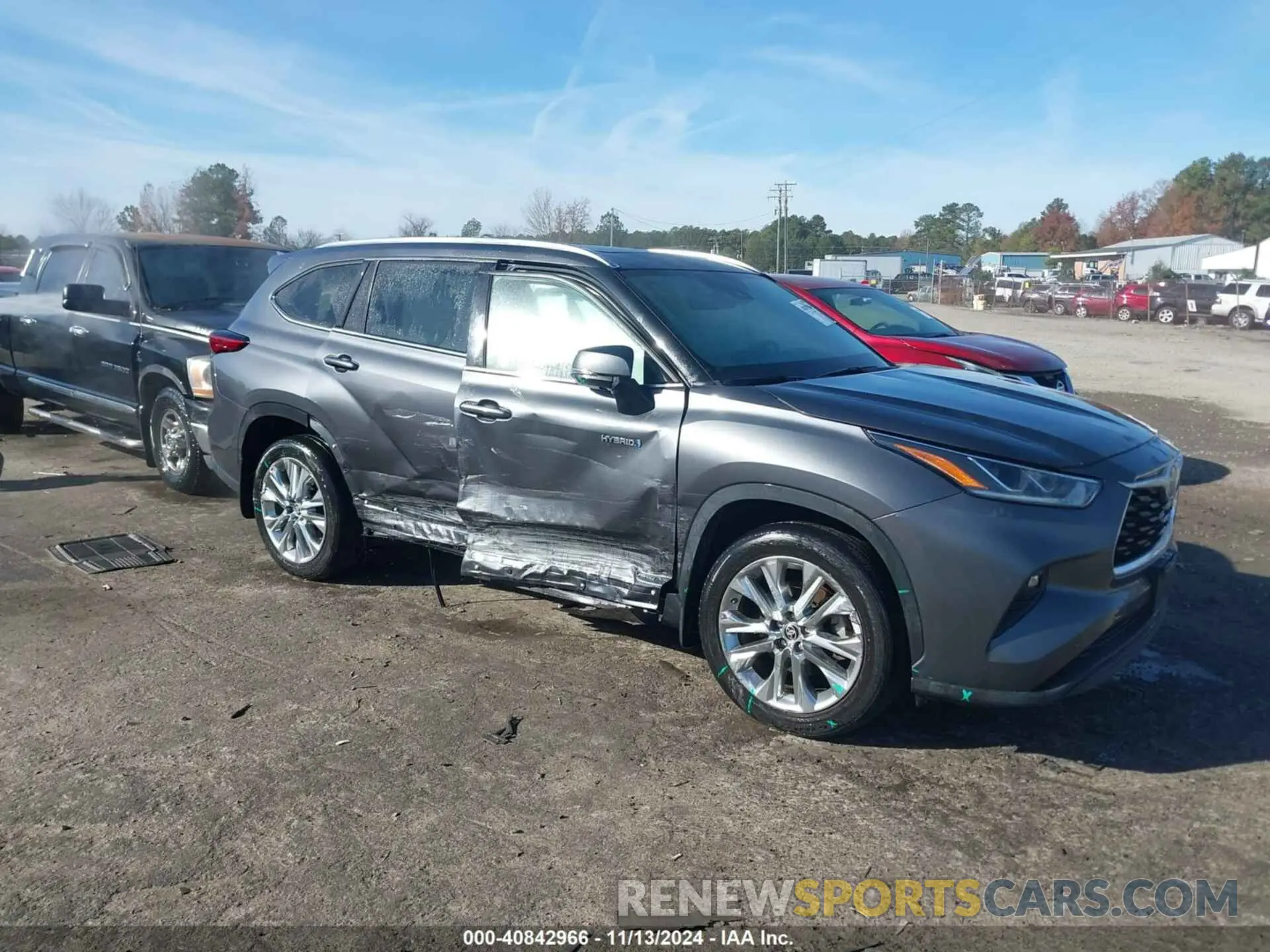 1 Фотография поврежденного автомобиля 5TDXBRCHXMS021200 TOYOTA HIGHLANDER 2021
