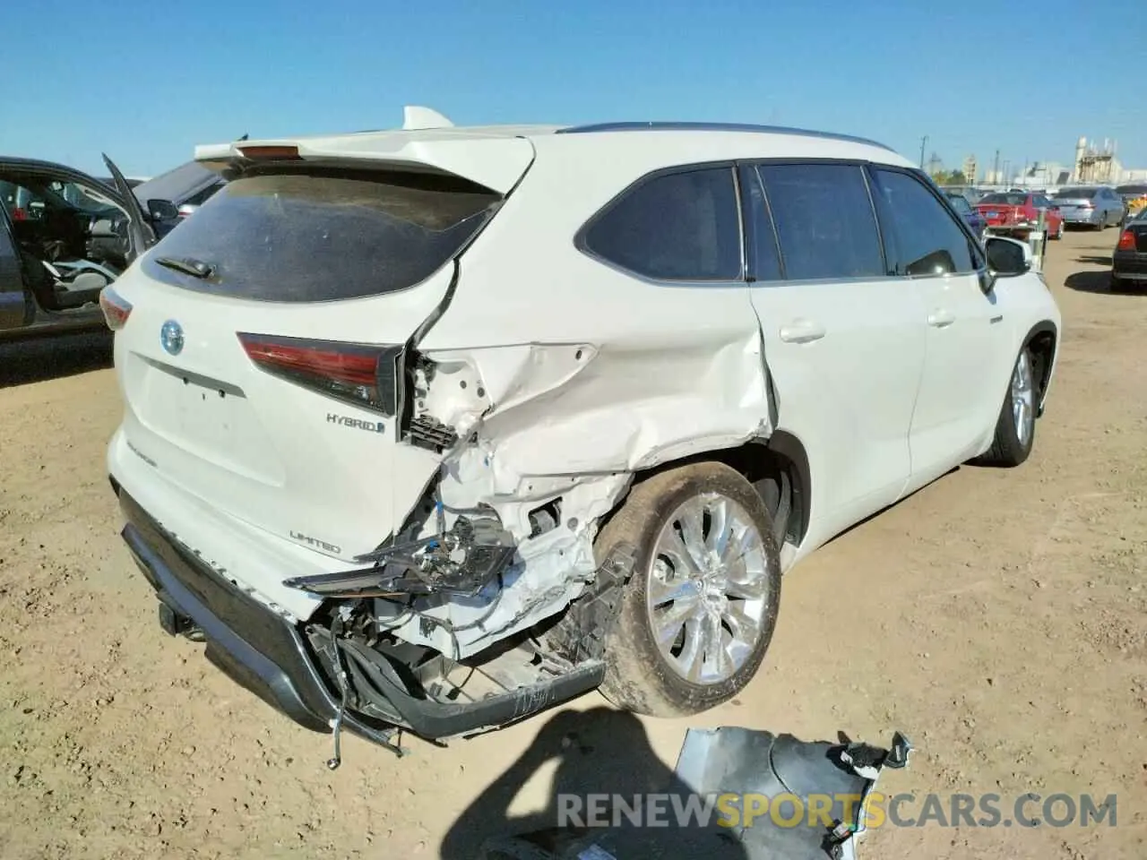 4 Фотография поврежденного автомобиля 5TDYARAH4MS505549 TOYOTA HIGHLANDER 2021