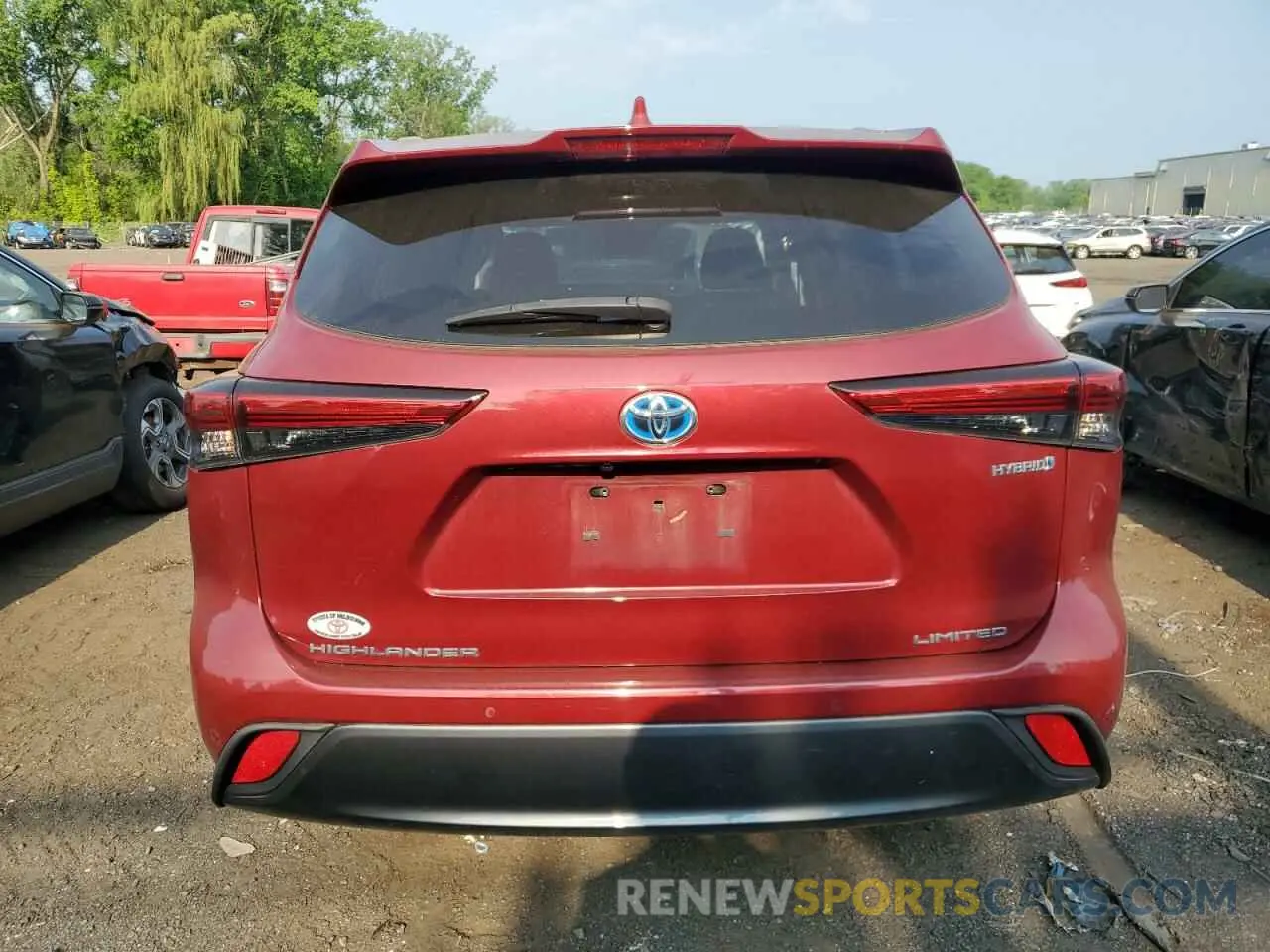 6 Photograph of a damaged car 5TDYARAH6MS505536 TOYOTA HIGHLANDER 2021