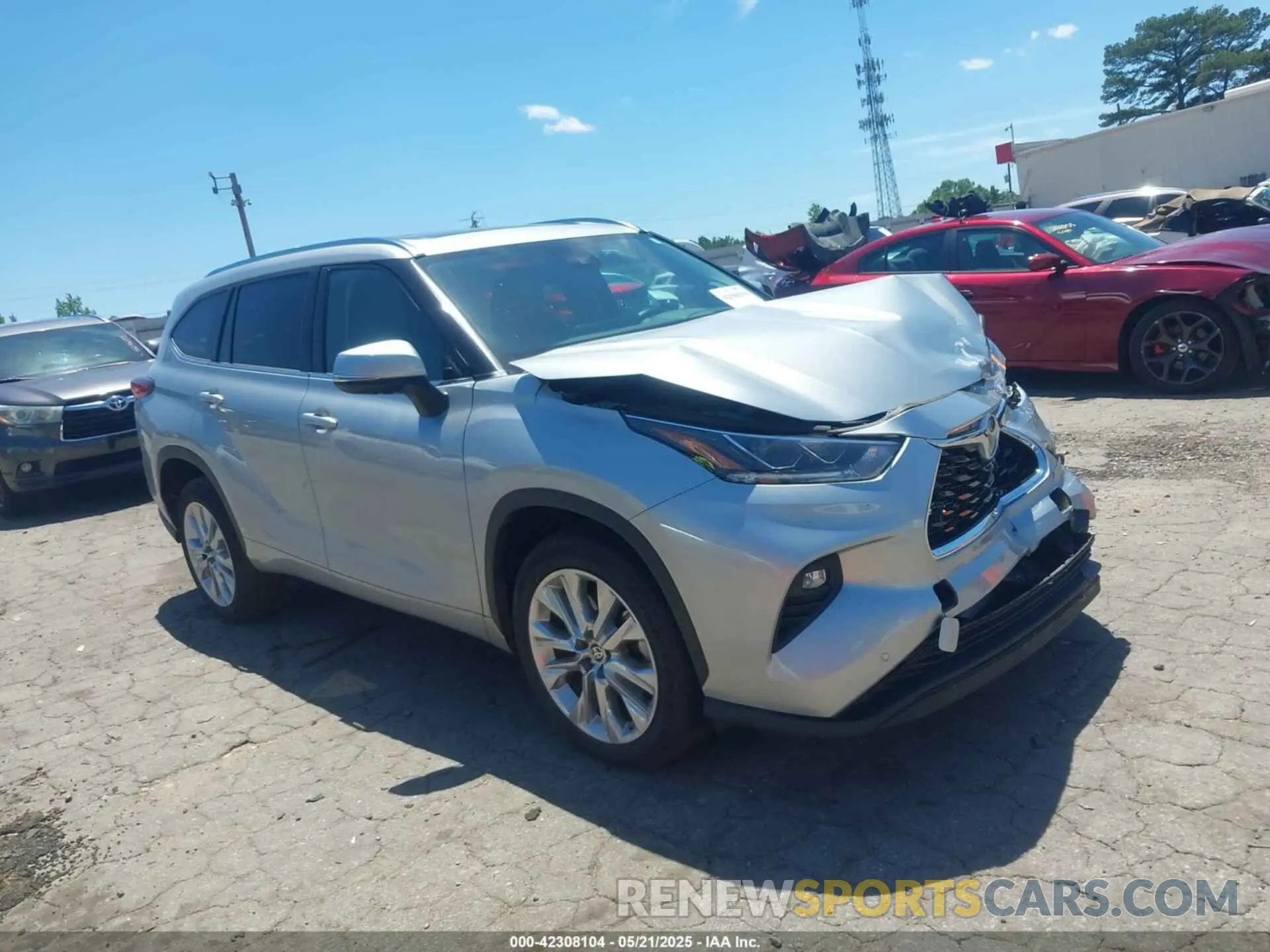 1 Фотография поврежденного автомобиля 5TDYZRAH0MS089945 TOYOTA HIGHLANDER 2021