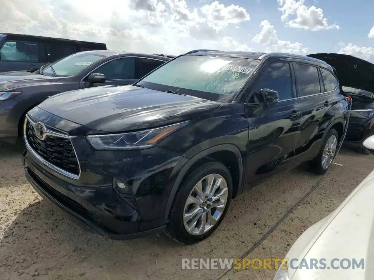 1 Фотография поврежденного автомобиля 5TDYZRAH7MS037468 TOYOTA HIGHLANDER 2021