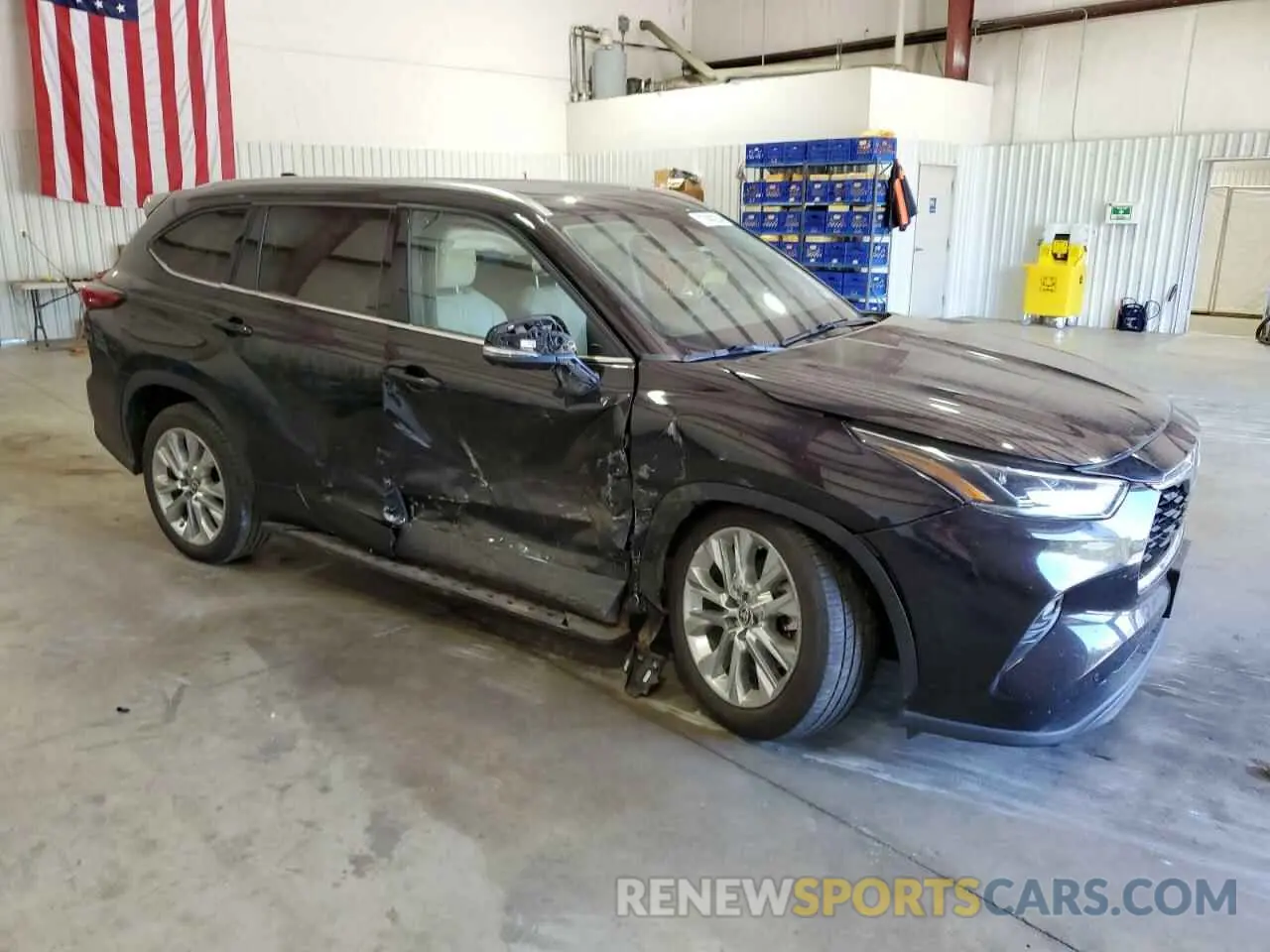 4 Фотография поврежденного автомобиля 5TDYZRAH8MS058751 TOYOTA HIGHLANDER 2021