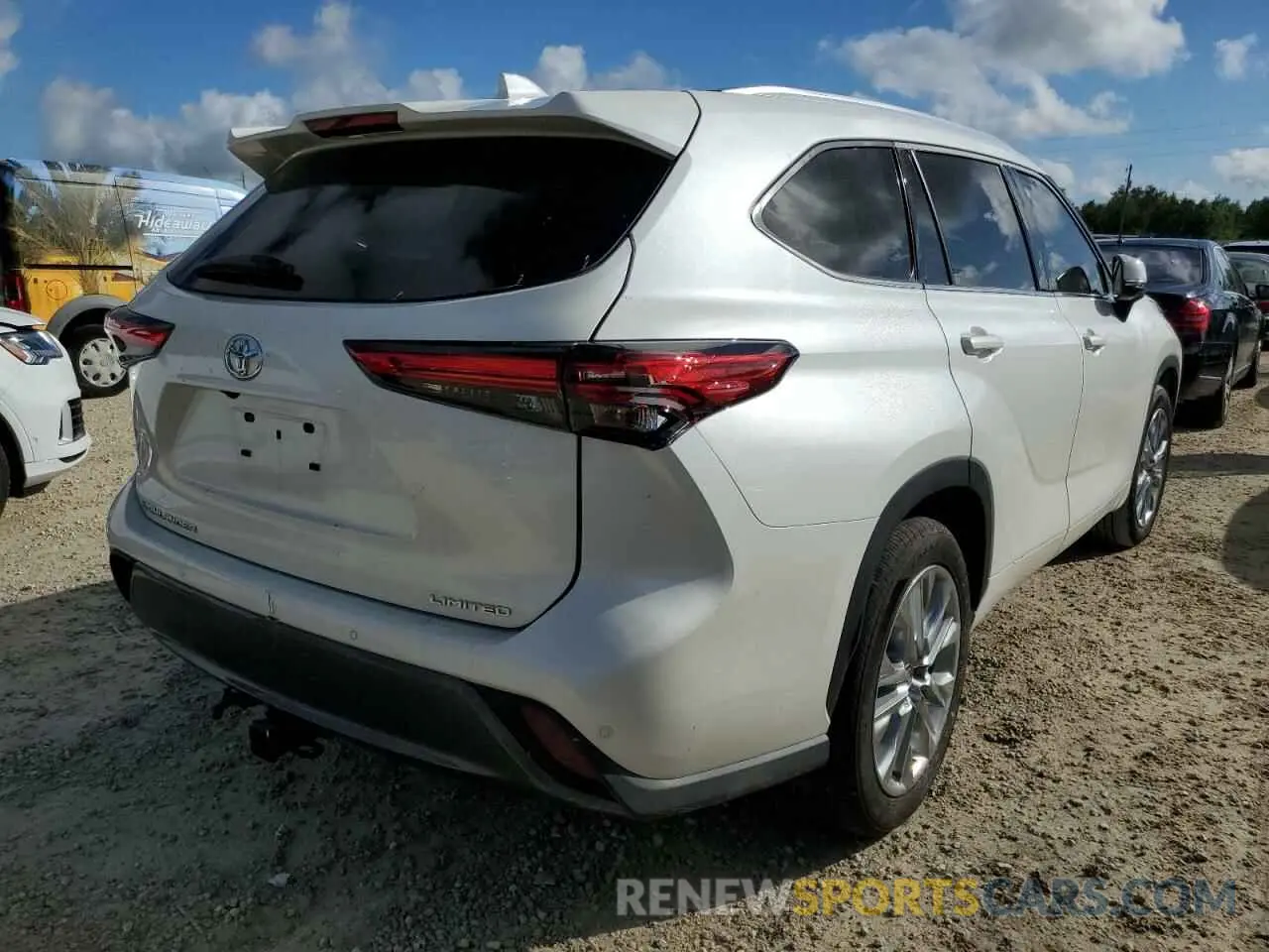 4 Фотография поврежденного автомобиля 5TDYZRAHXMS530951 TOYOTA HIGHLANDER 2021