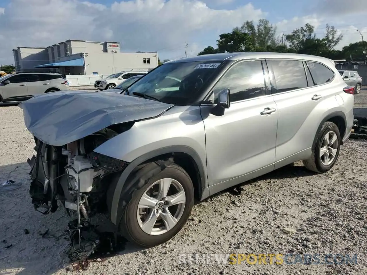 1 Фотография поврежденного автомобиля 5TDZZRAH0MS066492 TOYOTA HIGHLANDER 2021