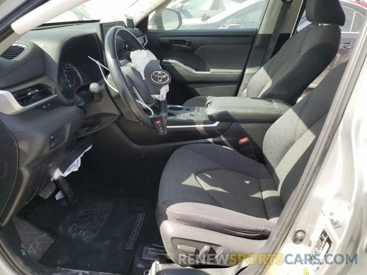 7 Photograph of a damaged car 5TDZZRAH2MS515896 TOYOTA HIGHLANDER 2021