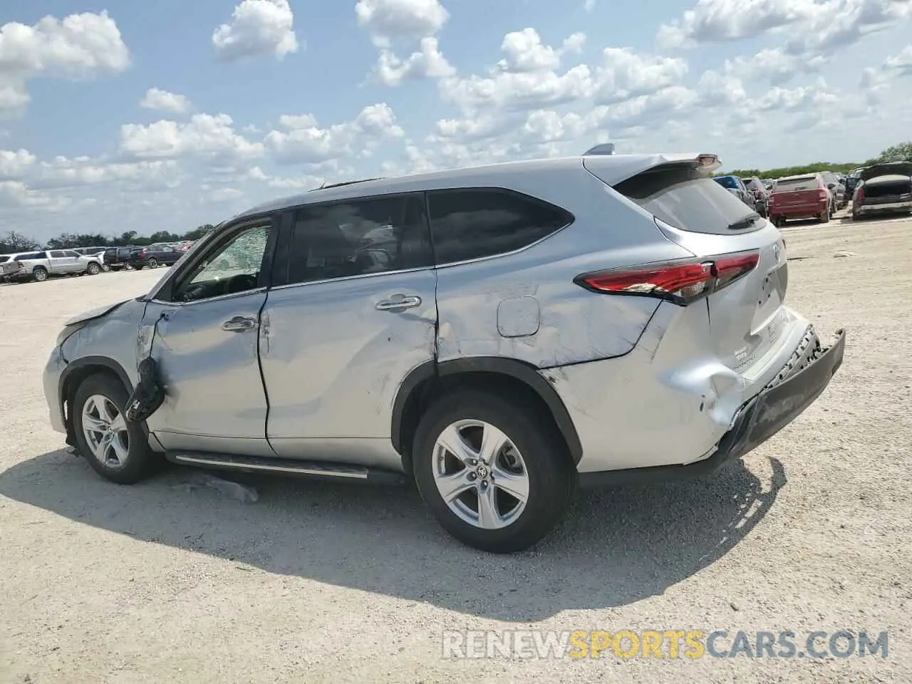 2 Фотография поврежденного автомобиля 5TDZZRAH2MS534688 TOYOTA HIGHLANDER 2021
