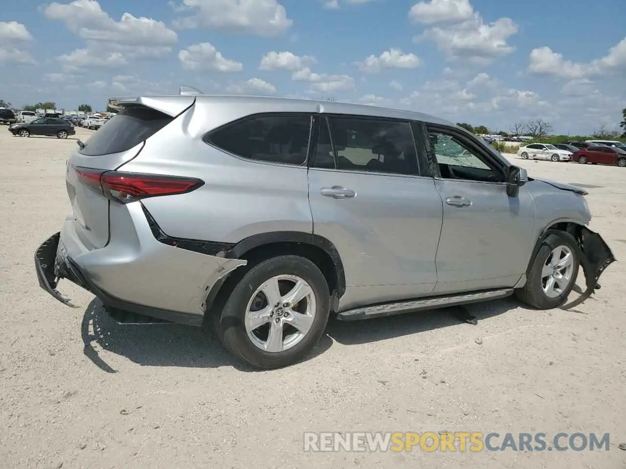 3 Фотография поврежденного автомобиля 5TDZZRAH2MS534688 TOYOTA HIGHLANDER 2021