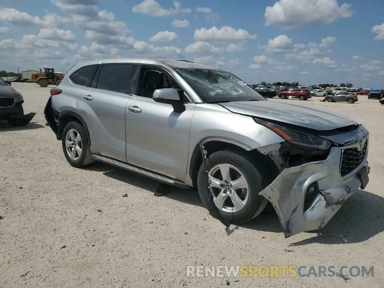 4 Фотография поврежденного автомобиля 5TDZZRAH2MS534688 TOYOTA HIGHLANDER 2021