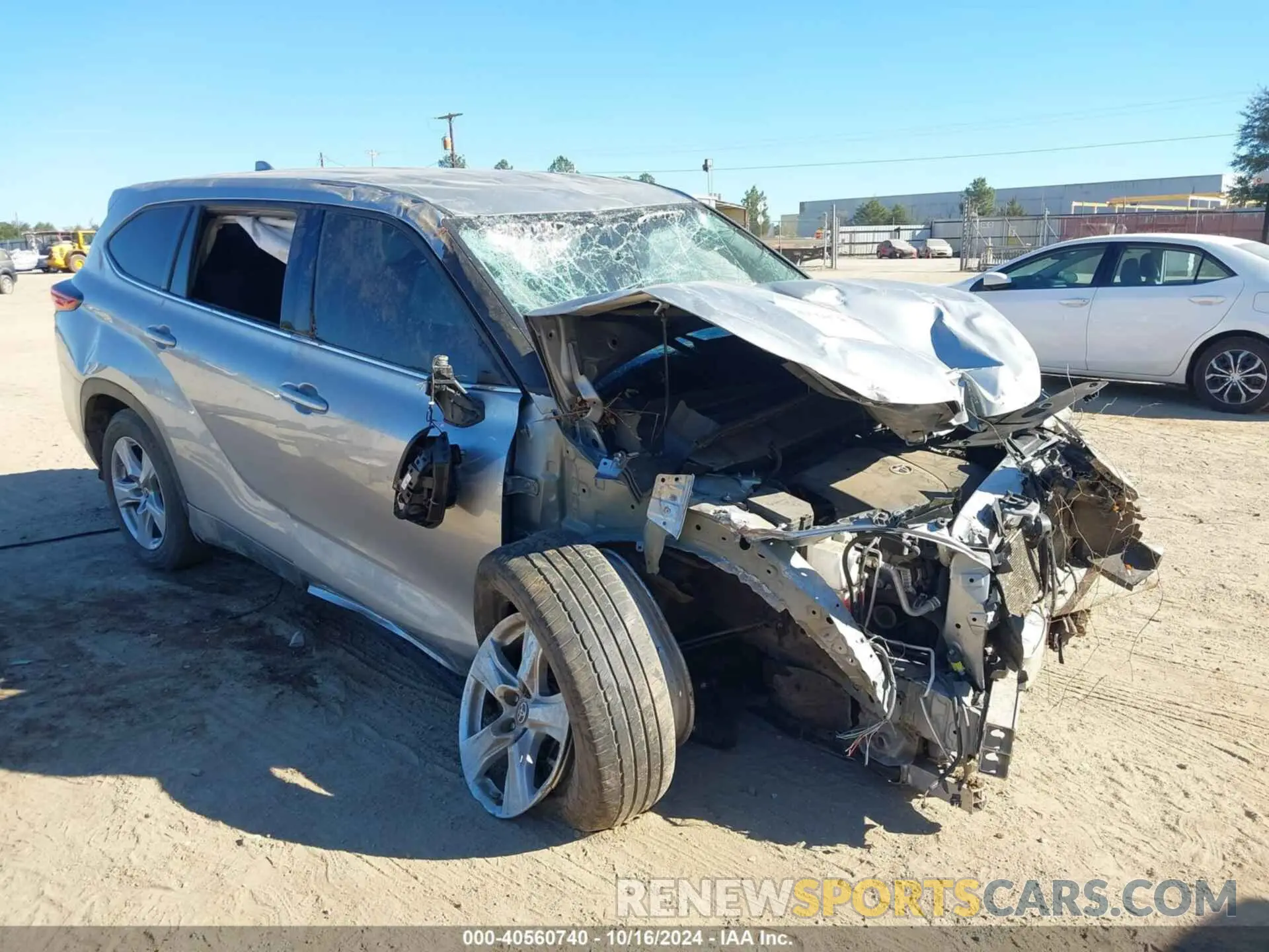 1 Фотография поврежденного автомобиля 5TDZZRAH3MS524736 TOYOTA HIGHLANDER 2021