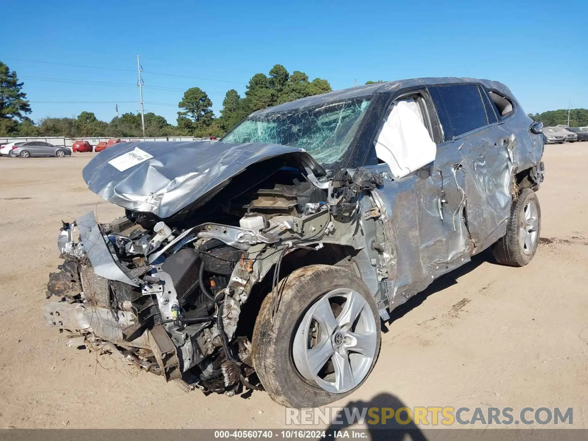 2 Фотография поврежденного автомобиля 5TDZZRAH3MS524736 TOYOTA HIGHLANDER 2021