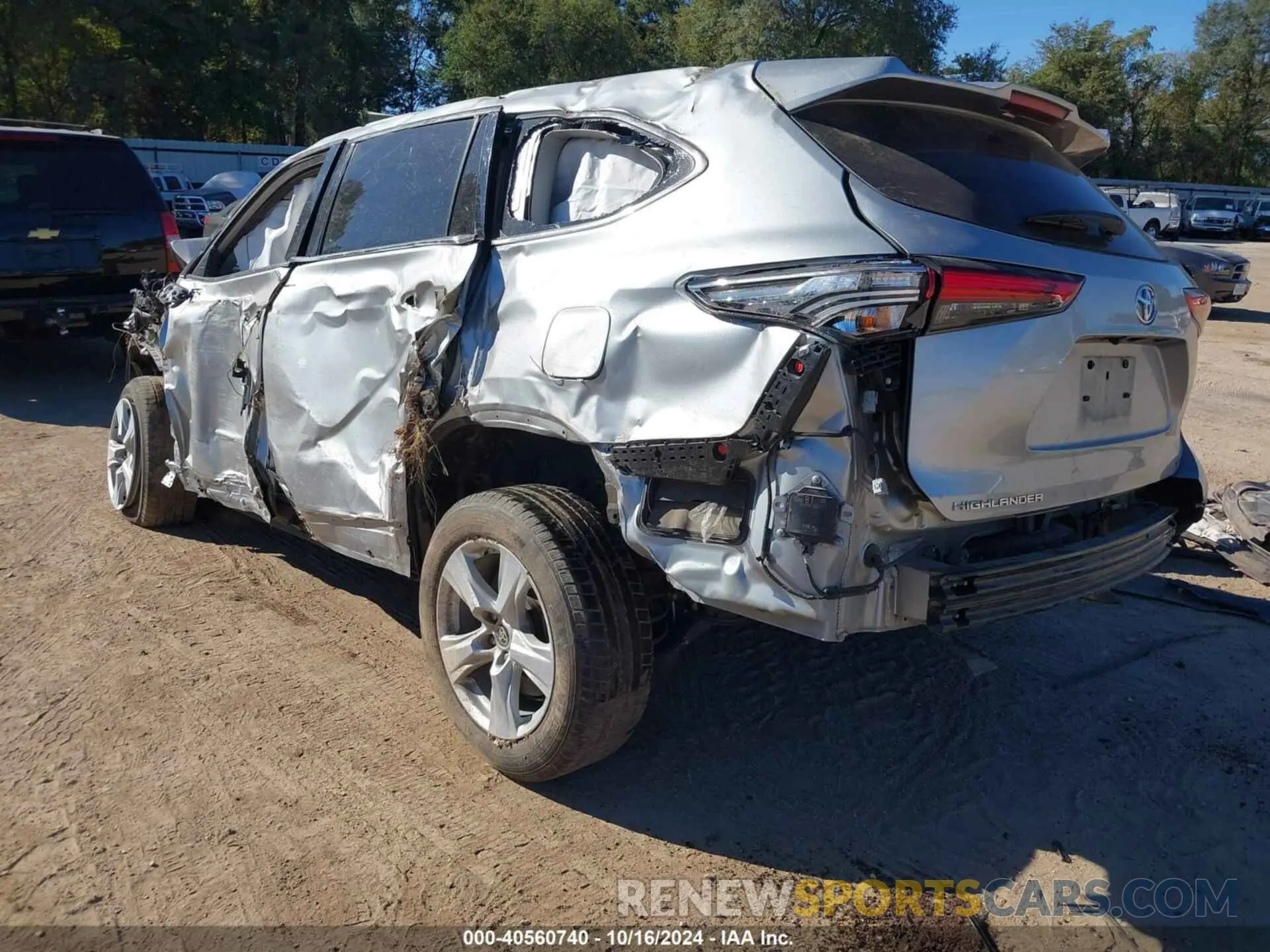 3 Фотография поврежденного автомобиля 5TDZZRAH3MS524736 TOYOTA HIGHLANDER 2021