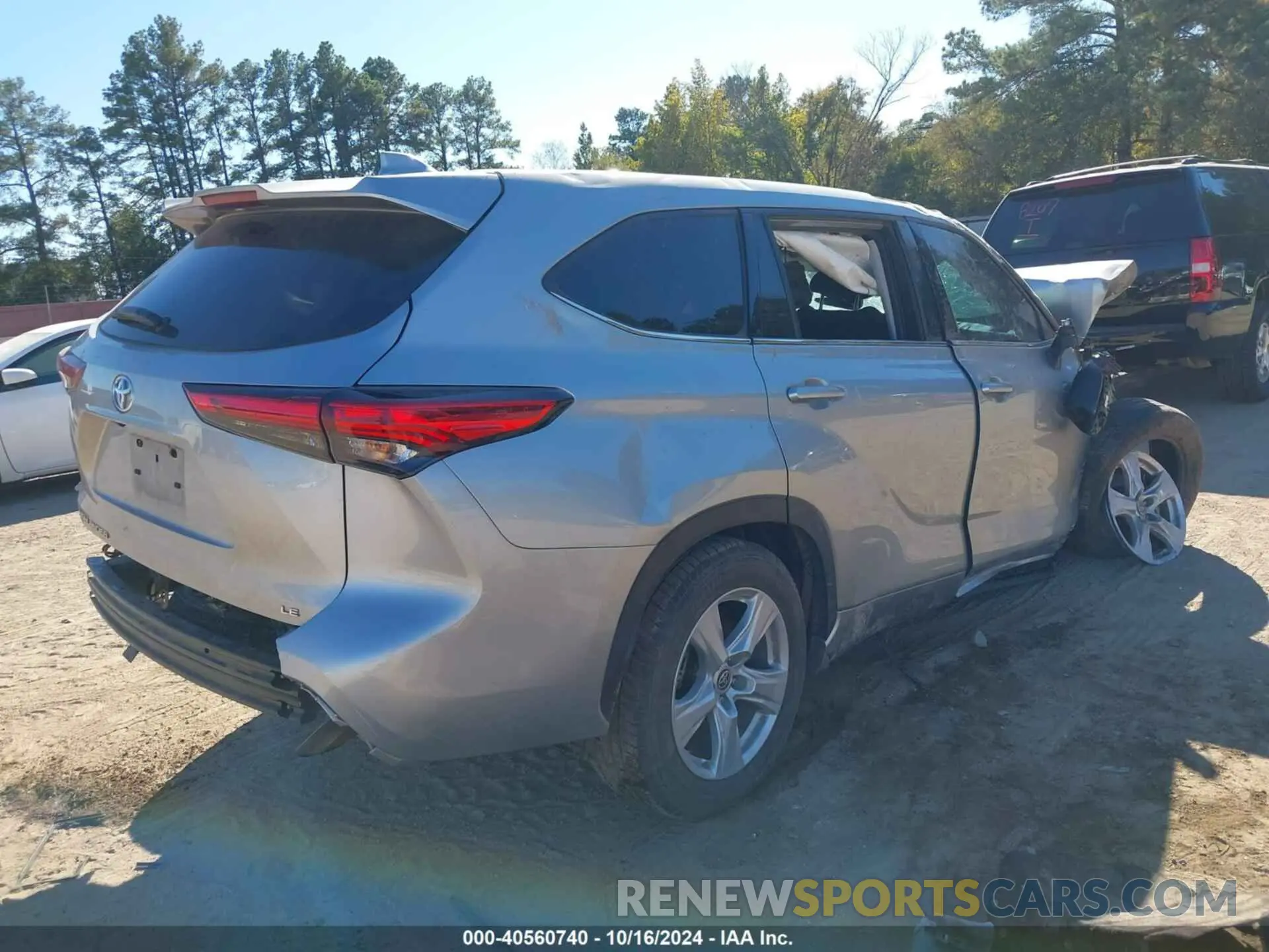 4 Фотография поврежденного автомобиля 5TDZZRAH3MS524736 TOYOTA HIGHLANDER 2021