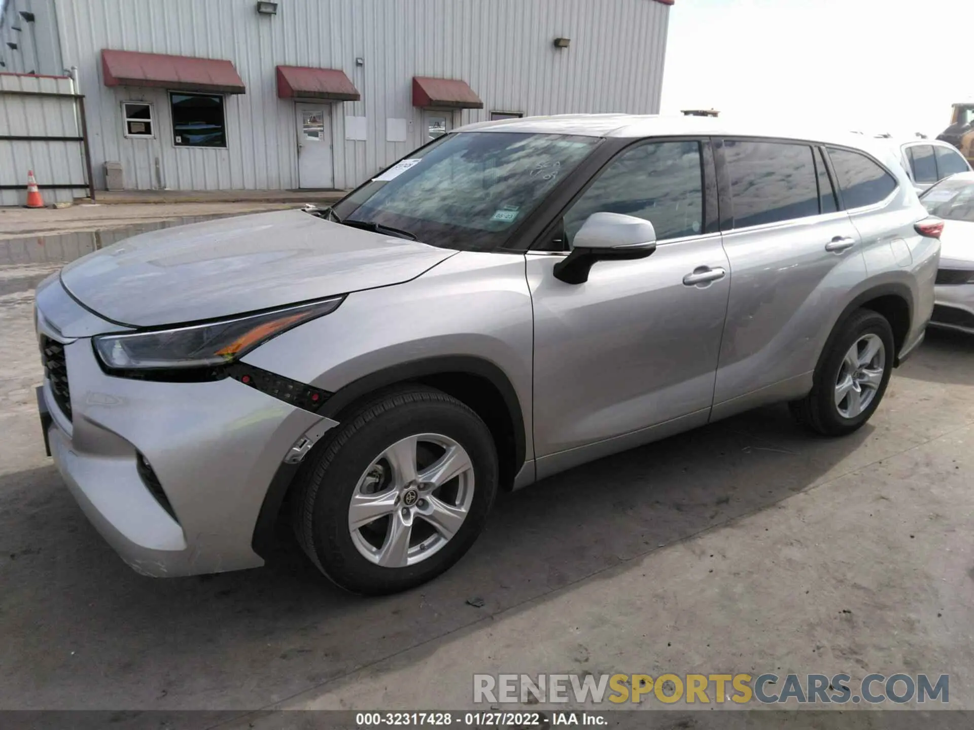 2 Photograph of a damaged car 5TDZZRAH4MS068634 TOYOTA HIGHLANDER 2021
