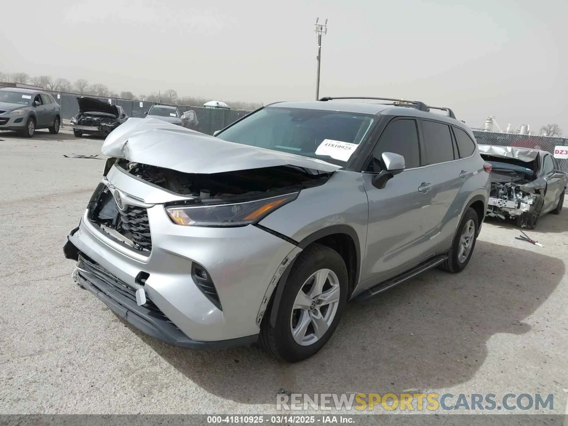 2 Photograph of a damaged car 5TDZZRAH4MS070514 TOYOTA HIGHLANDER 2021