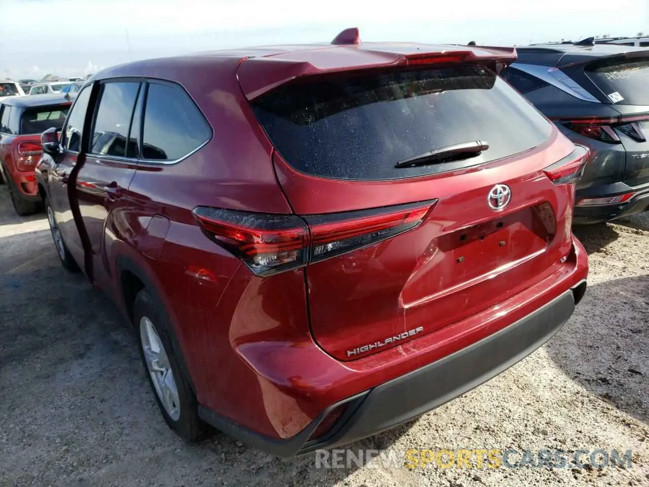 3 Фотография поврежденного автомобиля 5TDZZRAH5MS044701 TOYOTA HIGHLANDER 2021