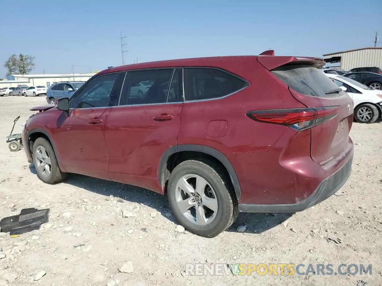 2 Фотография поврежденного автомобиля 5TDZZRAH6MS086794 TOYOTA HIGHLANDER 2021