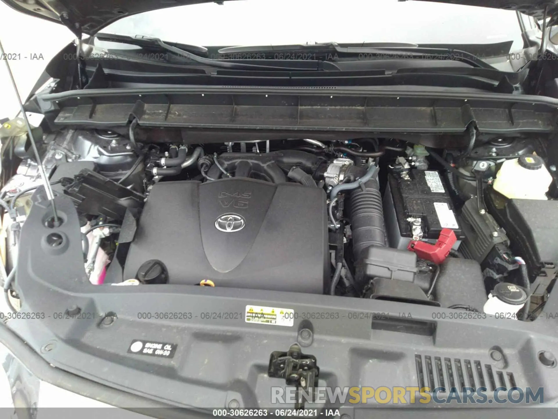 10 Photograph of a damaged car 5TDZZRAH8MS526563 TOYOTA HIGHLANDER 2021