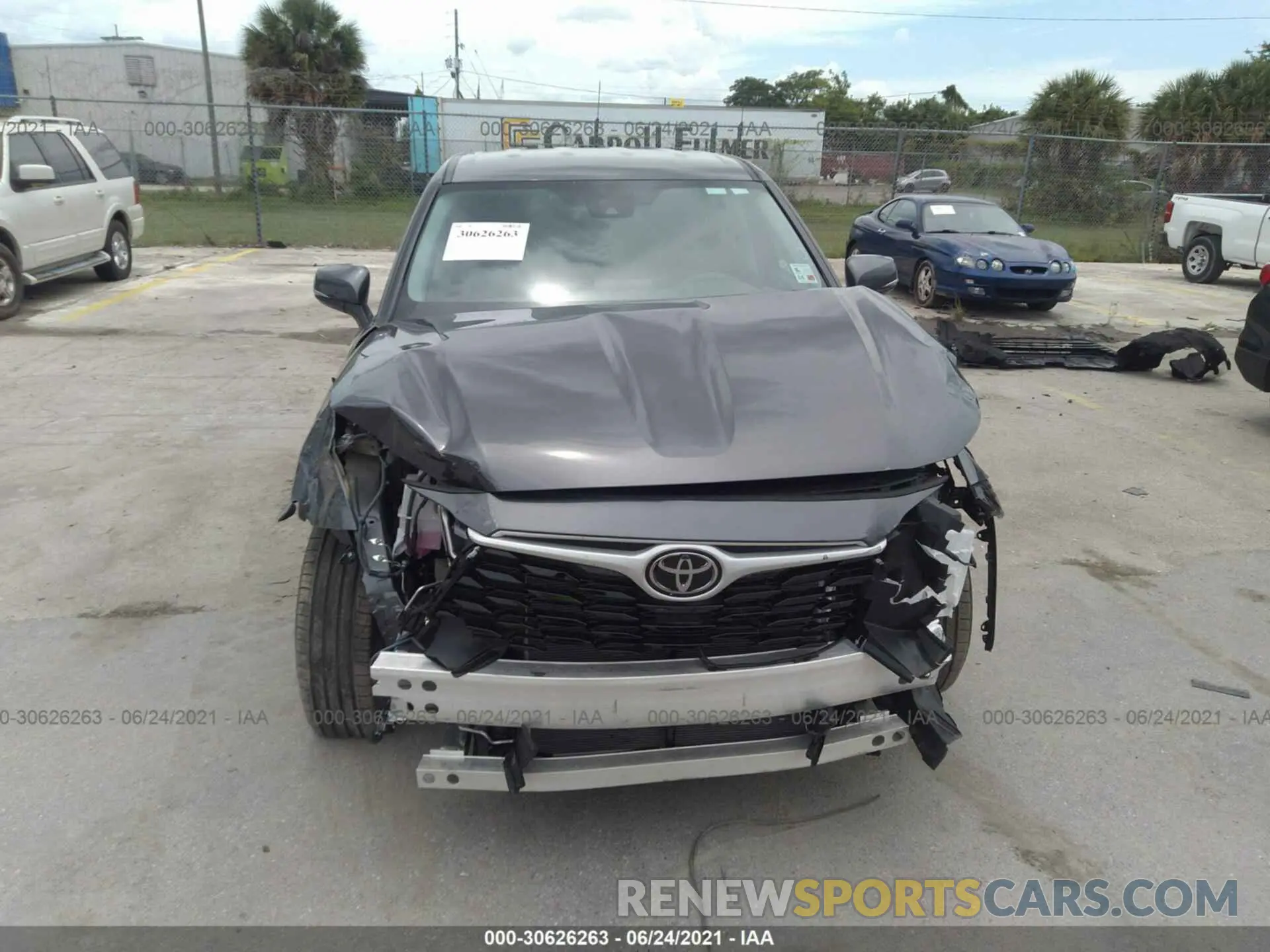 6 Photograph of a damaged car 5TDZZRAH8MS526563 TOYOTA HIGHLANDER 2021