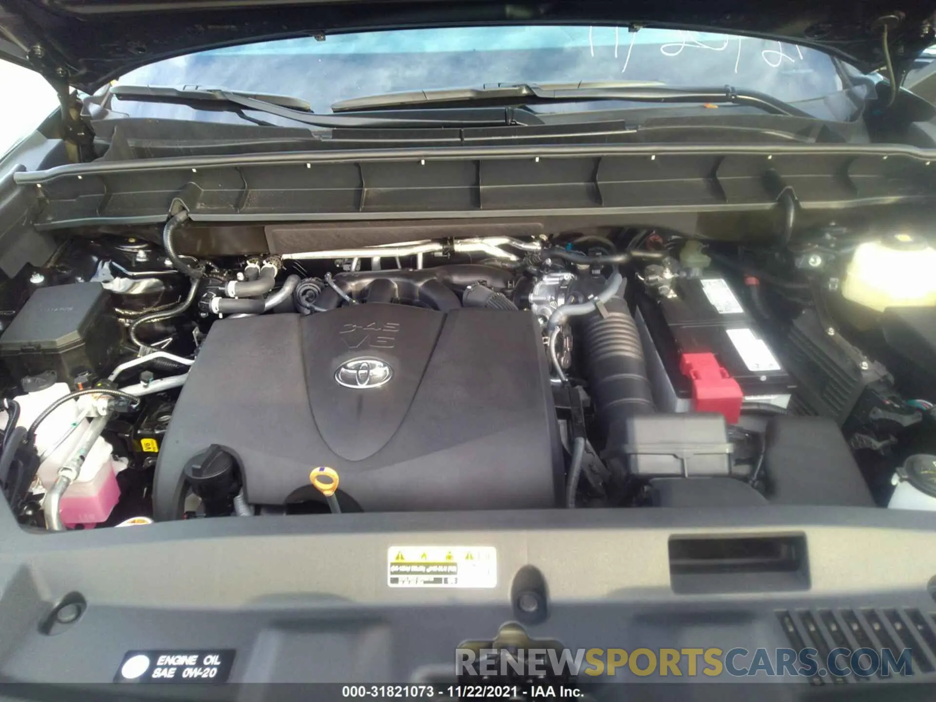 10 Фотография поврежденного автомобиля 5TDZZRAH9MS088281 TOYOTA HIGHLANDER 2021