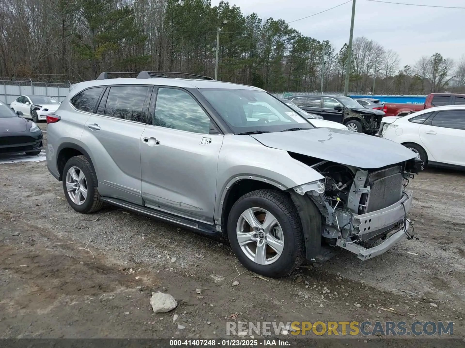 1 Photograph of a damaged car 5TDZZRAH9MS529942 TOYOTA HIGHLANDER 2021