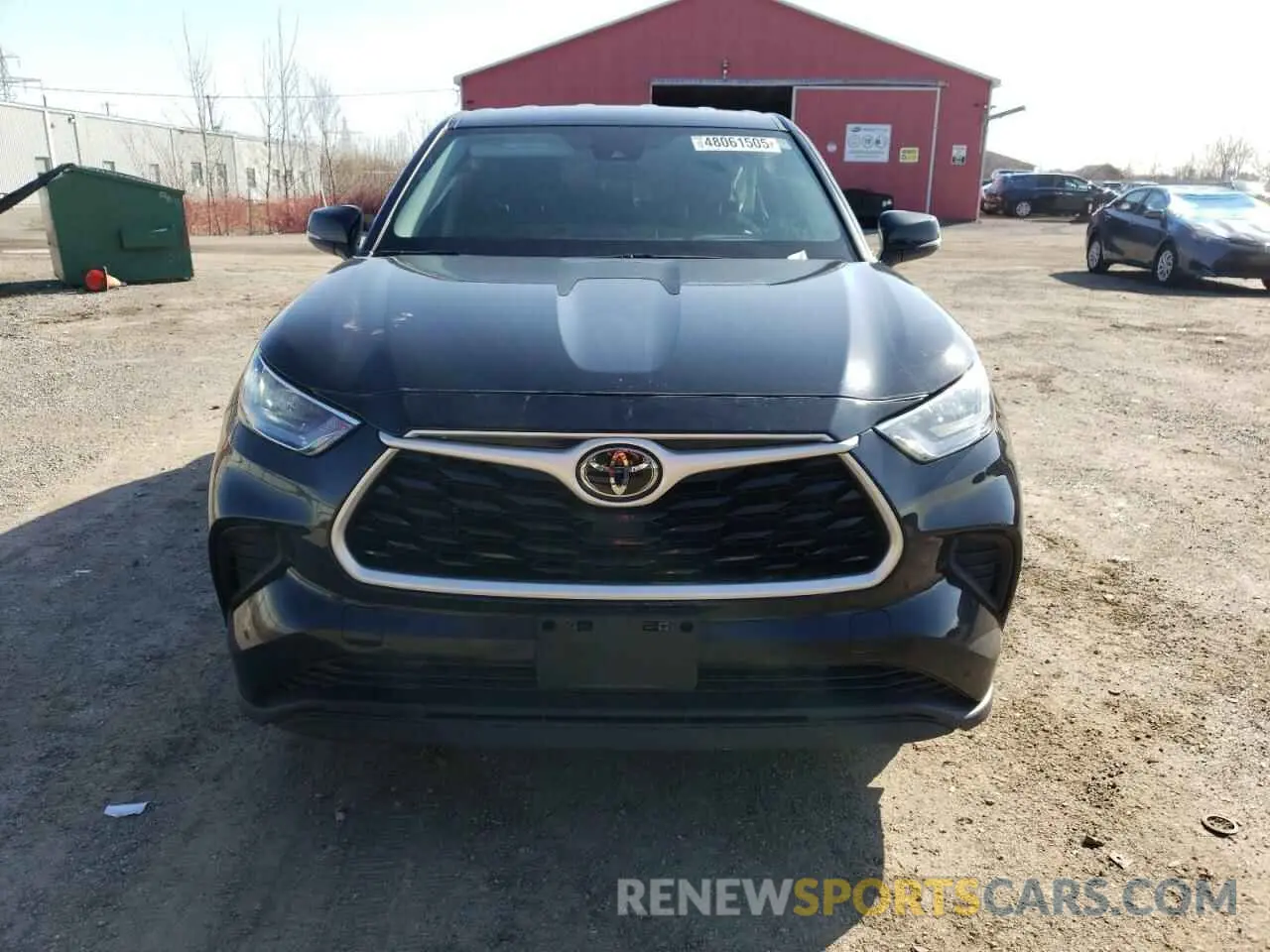 5 Photograph of a damaged car 5TDZZRAHXMS035122 TOYOTA HIGHLANDER 2021