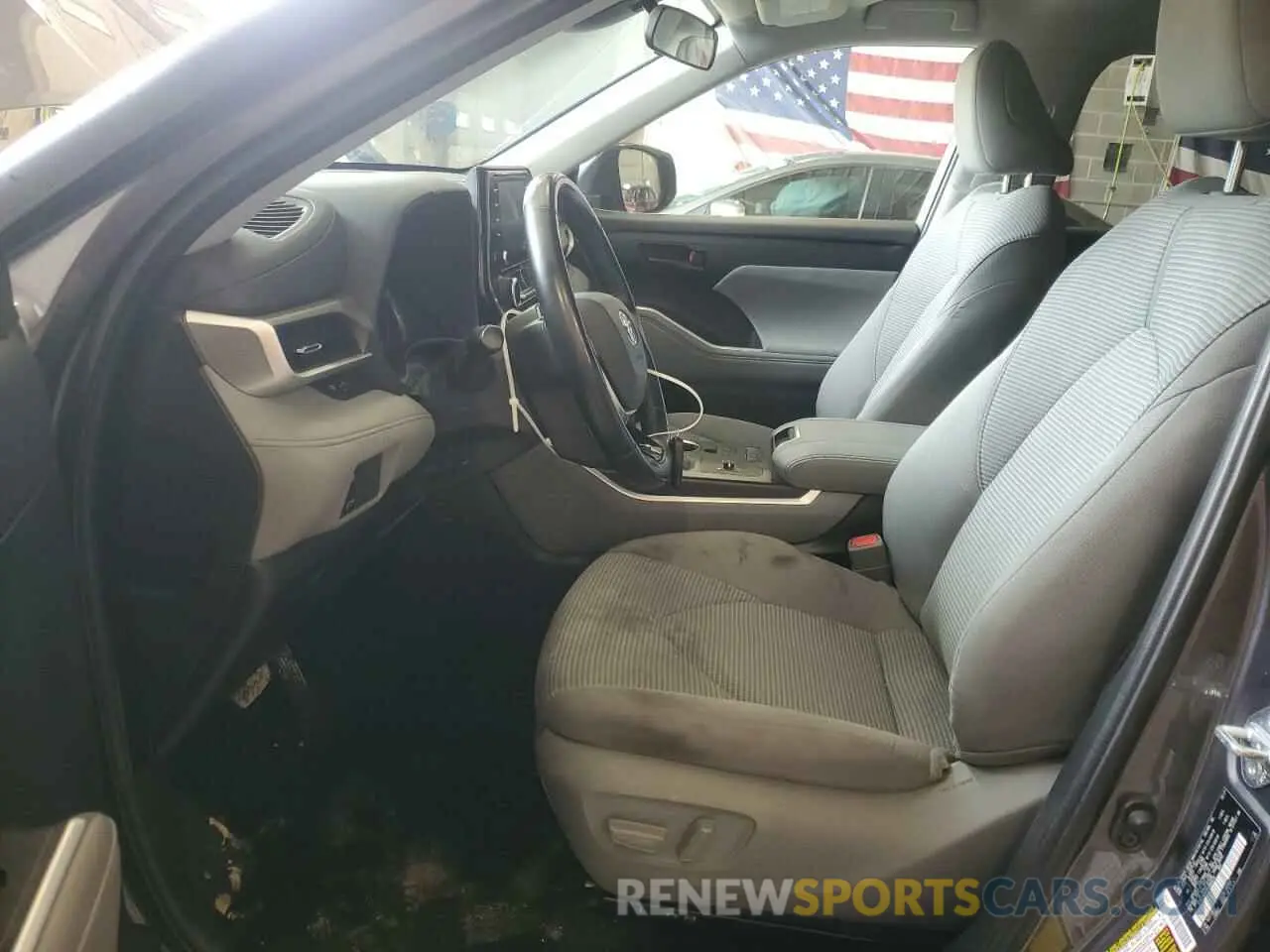 7 Photograph of a damaged car 5TDZZRAHXMS066838 TOYOTA HIGHLANDER 2021